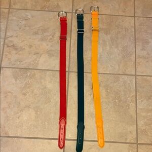 Adidas Youth Baseball  Belts- Red , Dark Green and Yellow